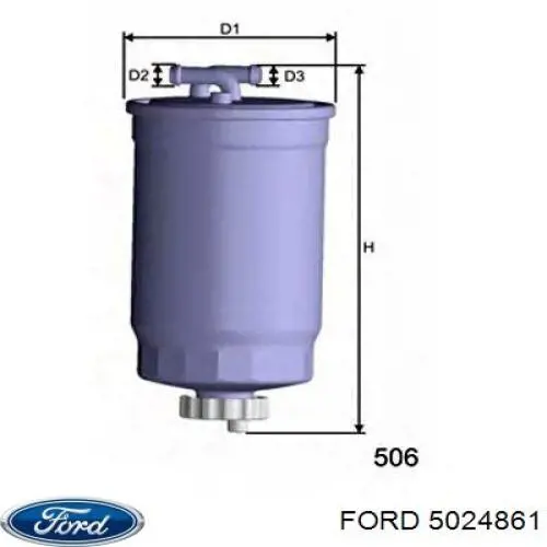 Фільтр тонкого очищення палива Ford 5024861 ціна, від 10.40 USD