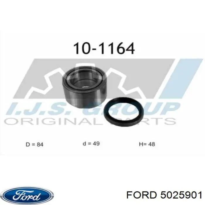 Підшипник маточини задньої Ford 5025901 ціна, від 15.49 USD