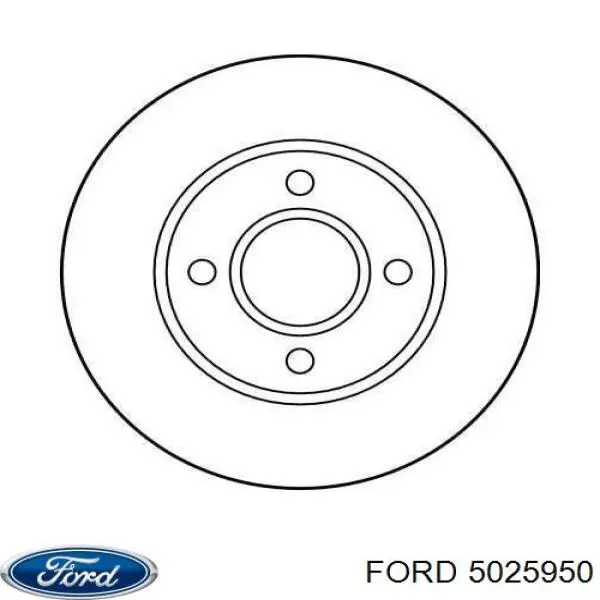 5025950 Ford диск гальмівний передній