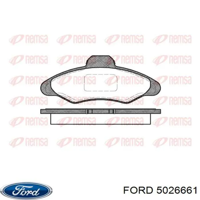 5026661 Ford колодки гальмівні передні, дискові