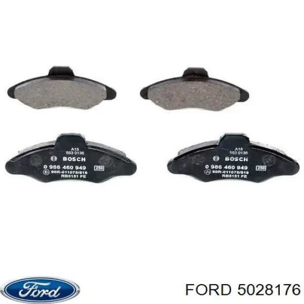 5028176 Ford колодки гальмівні передні, дискові