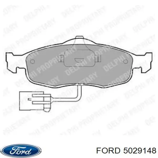 Колодки гальмівні передні, дискові 5029148 Ford