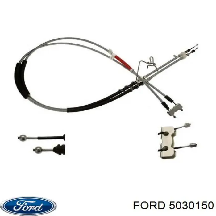1357772 Ford Трос ручного гальма задній, правий/лівий