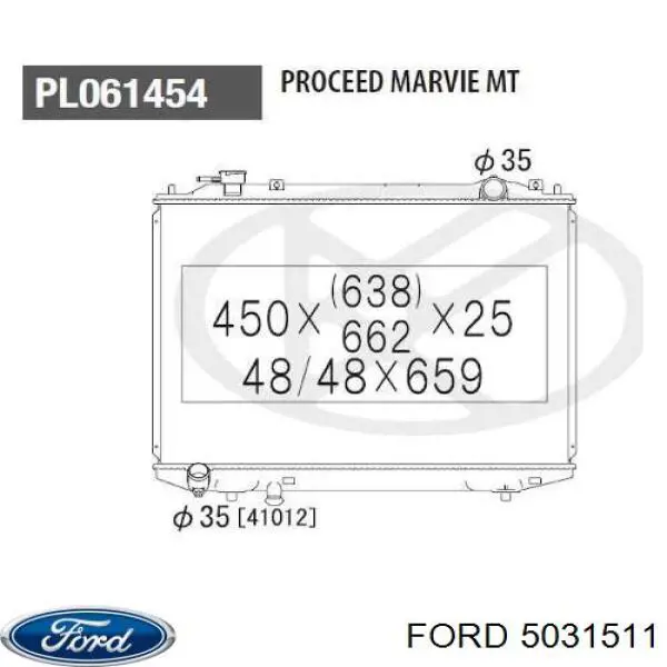 Купити 5031511 Ford Радіатор двигуна