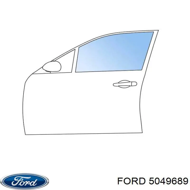Скло передніх дверей, лівою Ford Connect (TC7) (Форд Коннект)