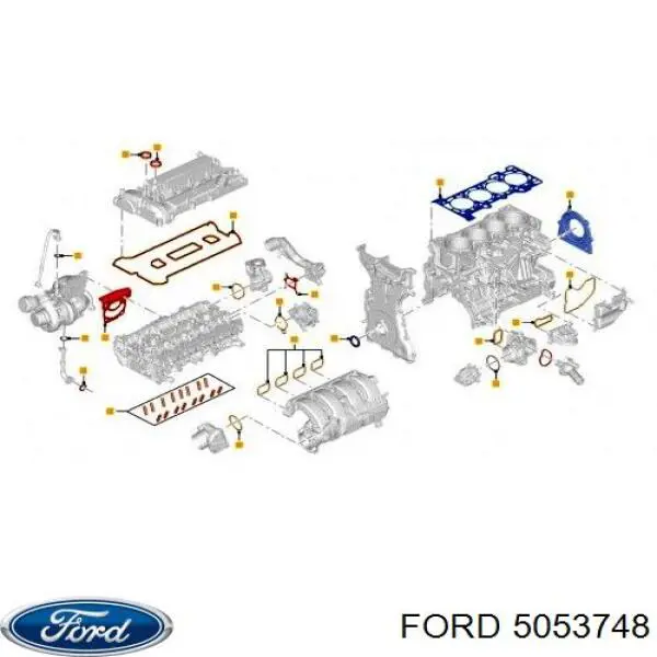 Кільце ущільнювальне свічкового колодязя Ford 5053748 ціна, від 10.20 USD
