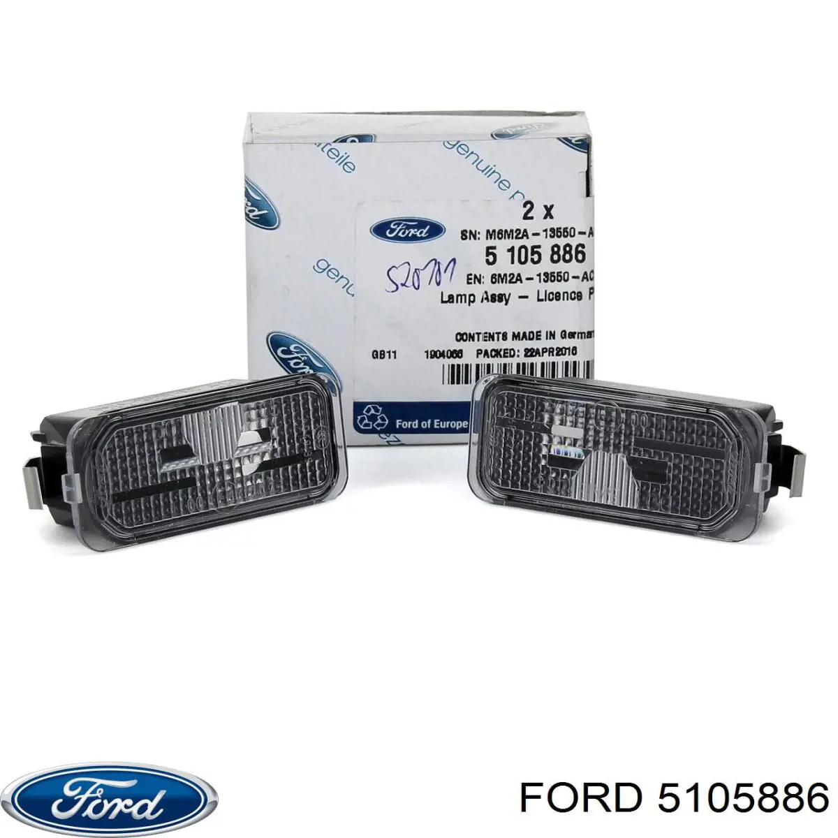 5105886 Ford ліхтар підсвічування заднього номерного знака