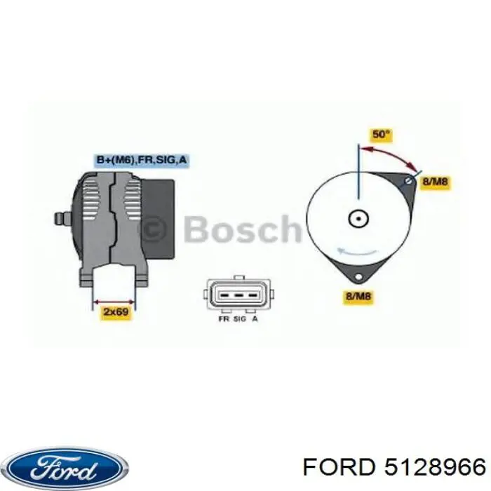 5128966 Ford генератор