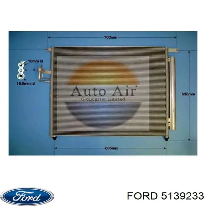 Купити 5264360 Ford Радіатор системи охолодження кондиціонера