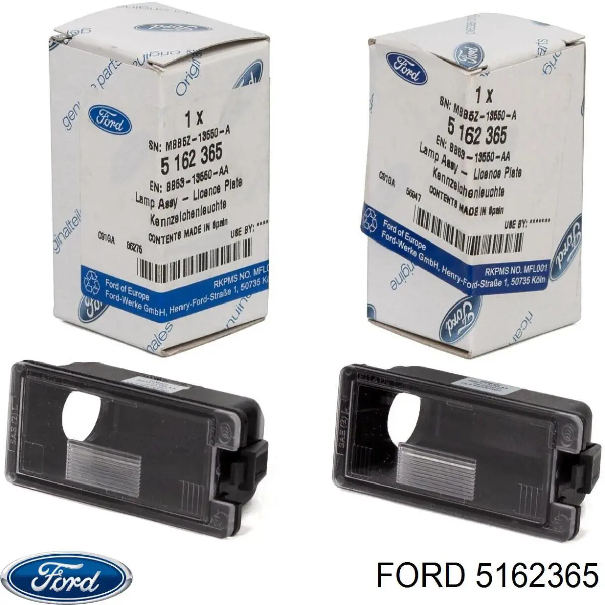 Ліхтар підсвічування заднього номерного знака Ford 5162365 ціна, від 6.19 USD