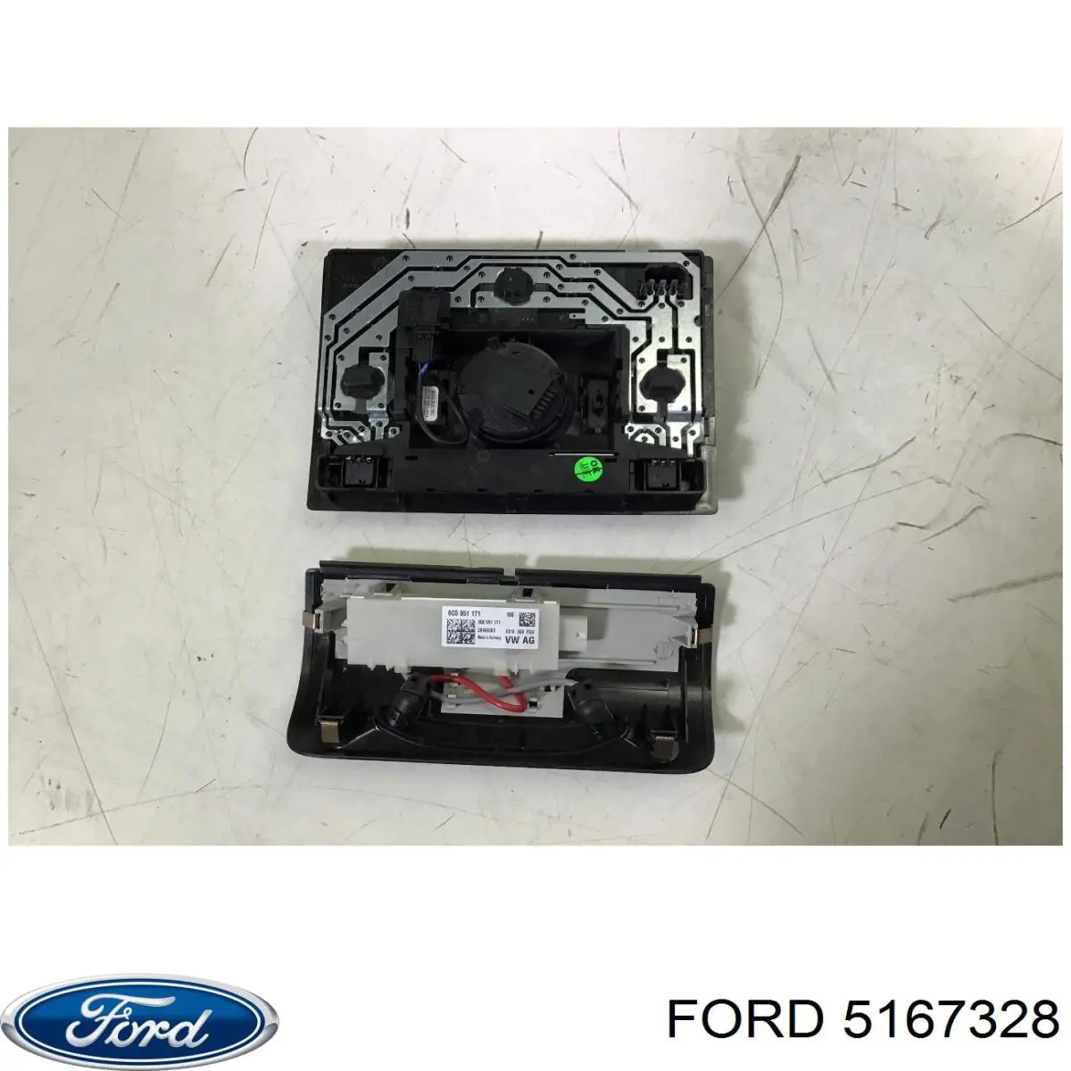Скло заднє, 3/5-й двері (ляди) 5167328 Ford
