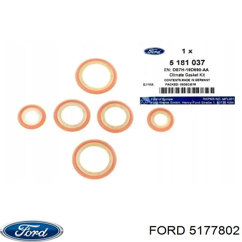 5177802 Ford Кільце ущільнювальне трубки кондиціонера