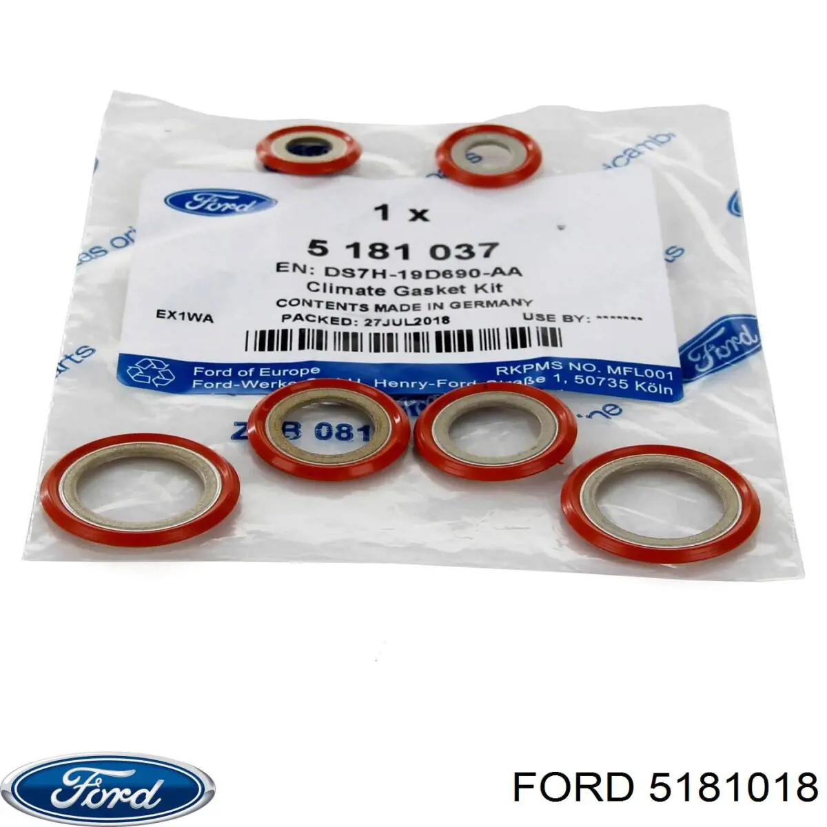 5181018 Ford Кільце ущільнювальне трубки кондиціонера