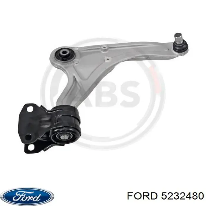 Важіль передньої підвіски нижній, правий 5232480 Ford