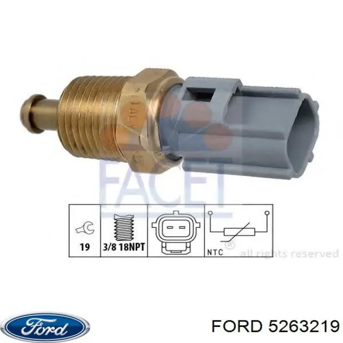 5263219 Ford датчик температури охолоджуючої рідини
