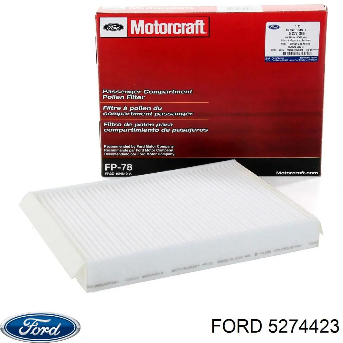 Елемент повітряного фільтра Ford 5274423 ціна, від 21.02 USD