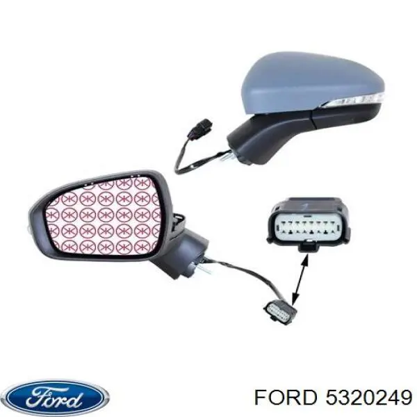 Купити 5320249 Ford Бічне дзеркало заднього виду ліве