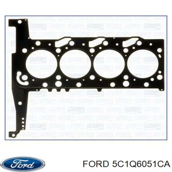 5C1Q6051CA Ford прокладка головки блока циліндрів (гбц)