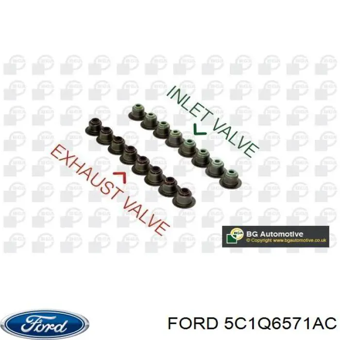 5C1Q6571AC Ford Сальник клапана (Маслос'емниє), впуск/випуск