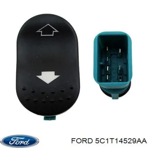 Кнопка вмикання двигуна склопідіймача передня ліва Ford 5C1T14529AA ціна, від 4.27 USD