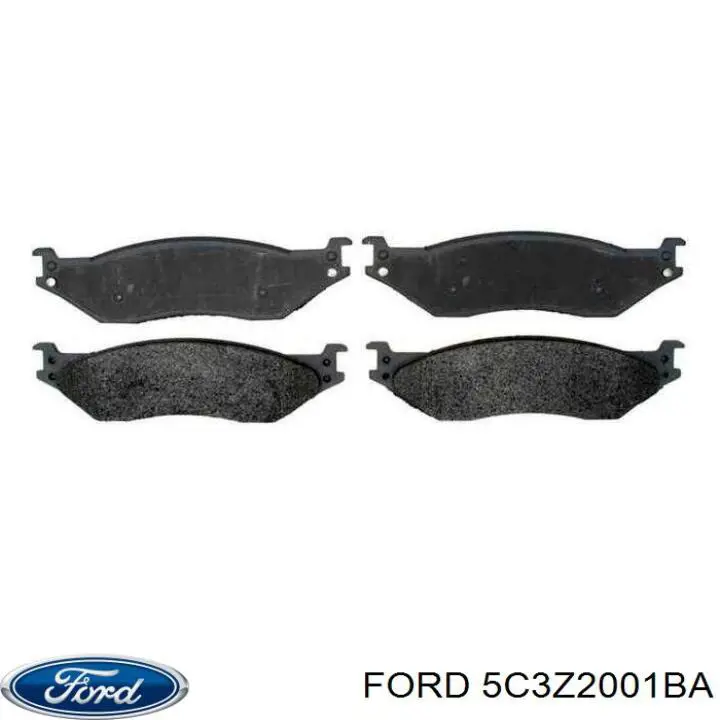 Гальмівні колодки Ford 5C3Z2001BA ціна, від 91.22 USD