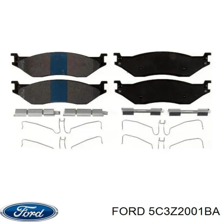 Купити 5C3Z2001BA Ford Колодки гальмівні передні, дискові