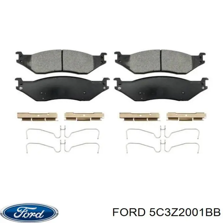 Гальмівні колодки Ford 5C3Z2001BB ціна, від 91.22 USD