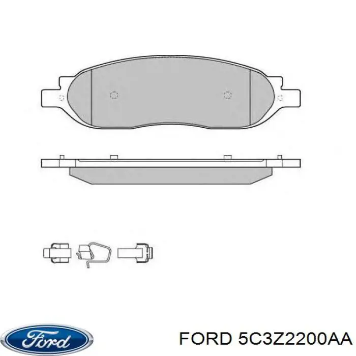 Купити 5C3Z2200AA Ford Задні колодки