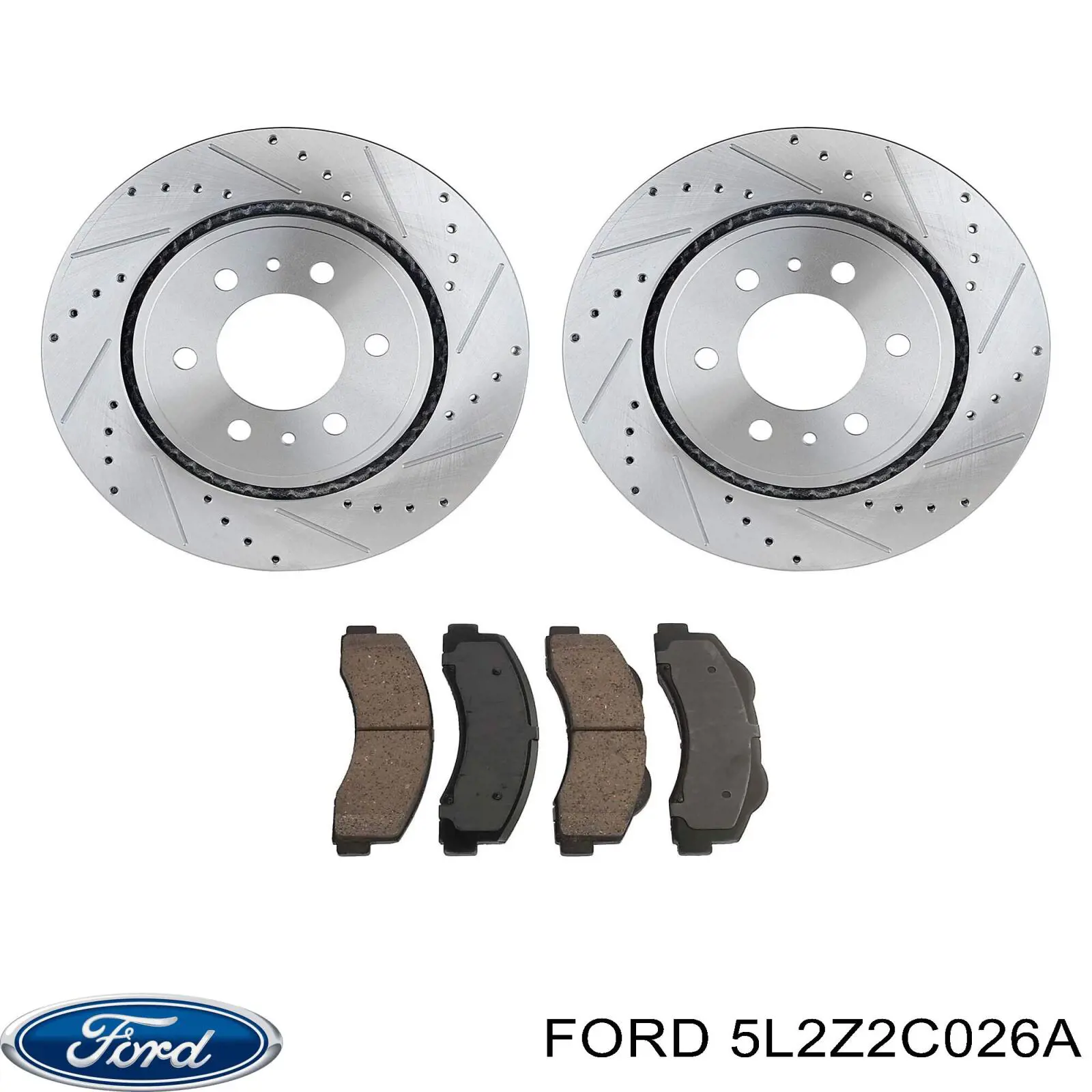 Купити 5L2Z2C026A Ford Диск заднього гальма