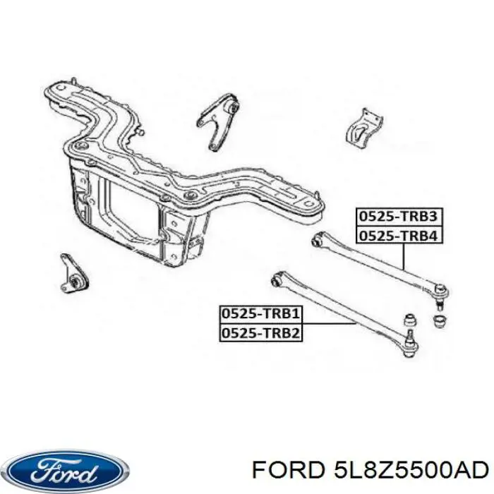 Балансир задній нижній, лівий Ford 4591992