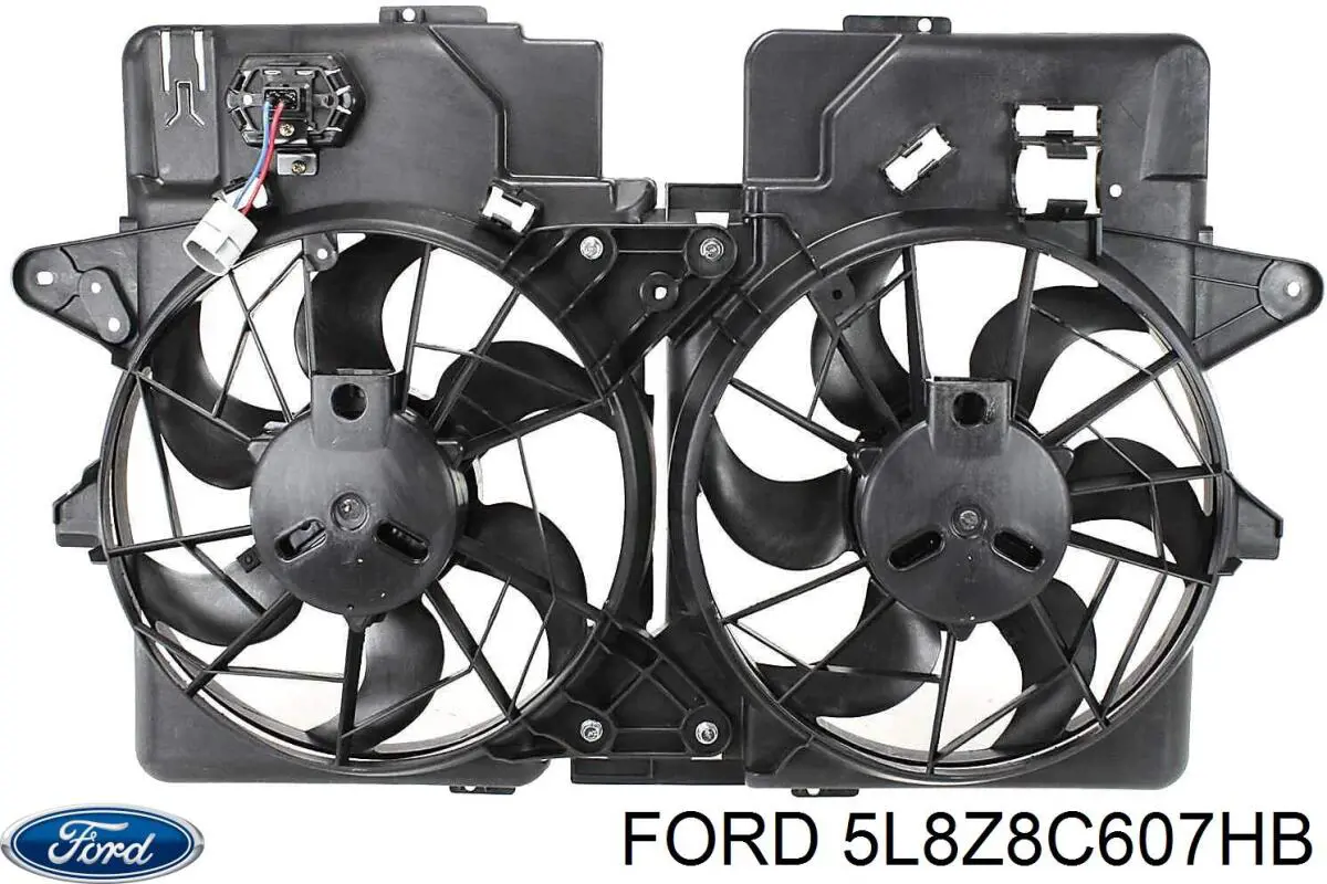 RF210 Ford дифузор радіатора охолодження, в зборі з двигуном і крильчаткою