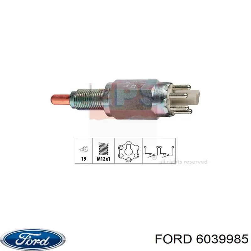 6039985 Ford датчик включення ліхтарів заднього ходу