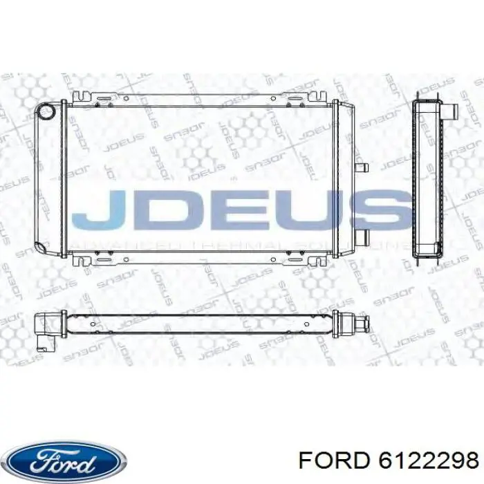 Купити 6122298 Ford Радіатор двигуна