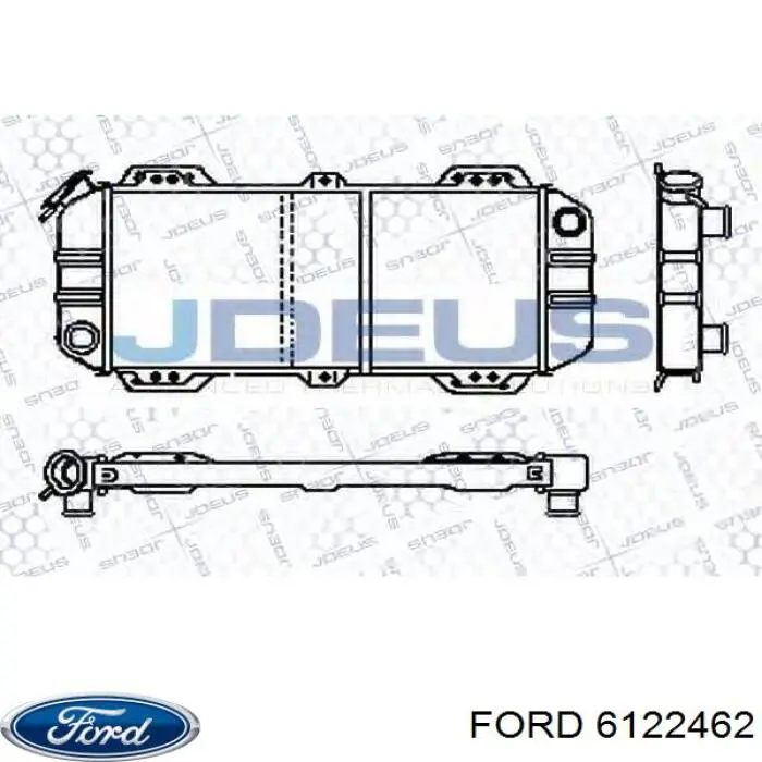  Радіатор охолодження двигуна Ford Fiesta 1