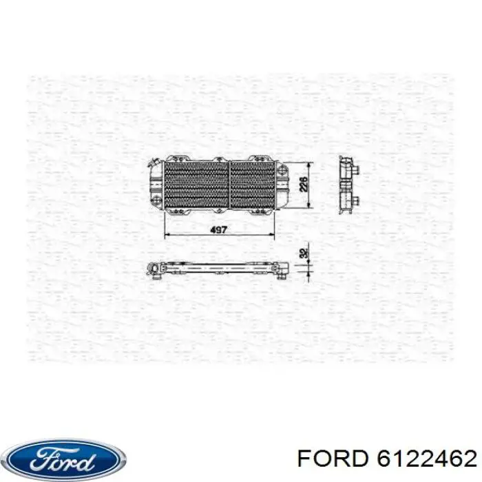 6122462 Ford Радіатор охолодження двигуна