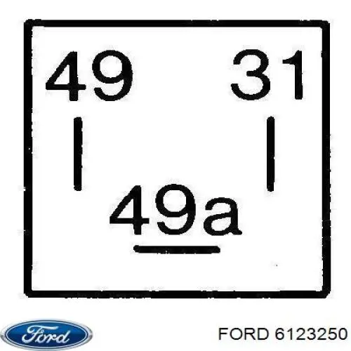 6123250 Ford реле покажчиків поворотів