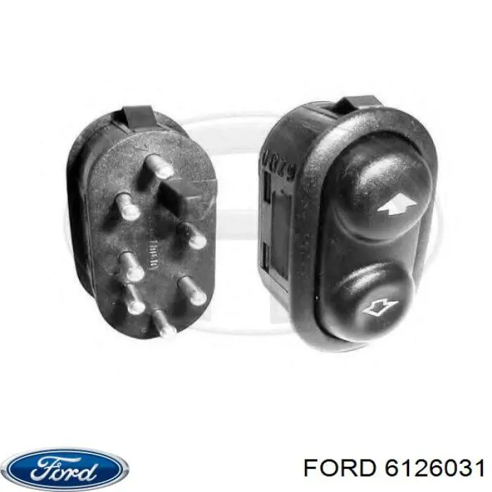 6126031 Ford кнопка вмикання двигуна склопідіймача центральної консолі