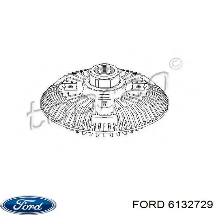 Купити 6132729 Ford Муфта вязкостная системи охолодження