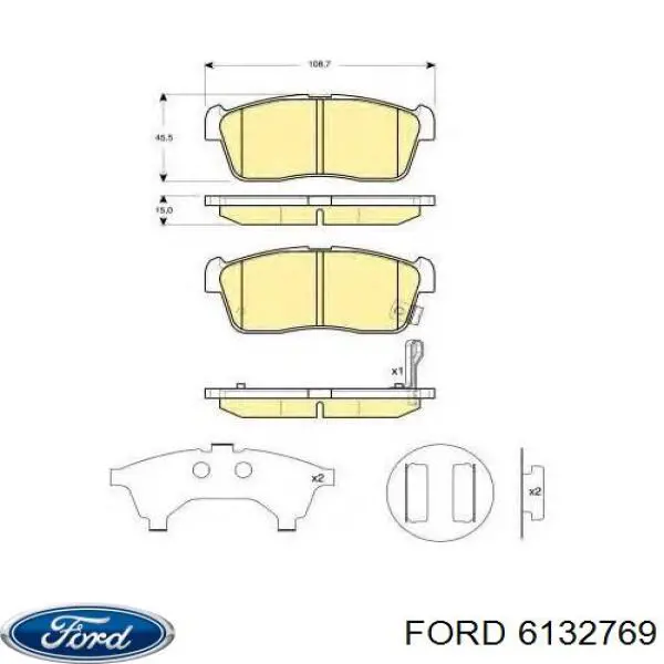 6132769 Ford Повітряний фільтр двигуна