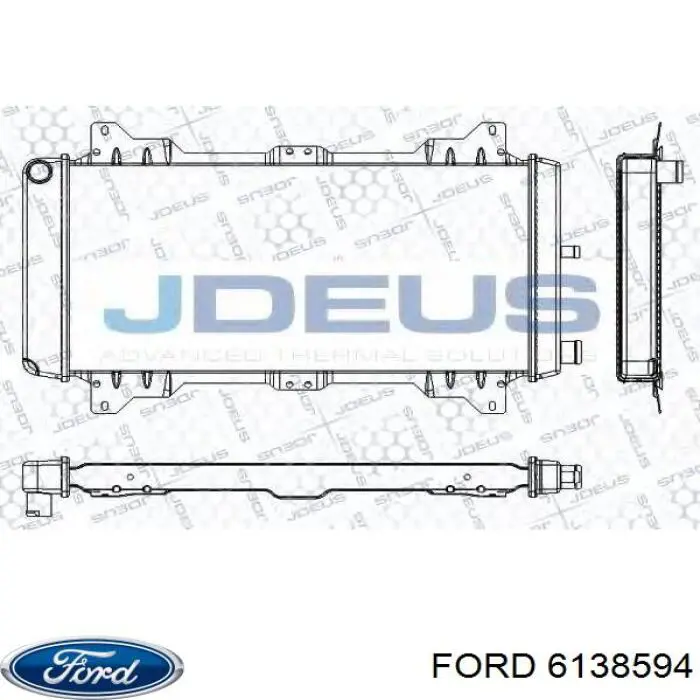 Купити 81AB8005LD Ford Радіатор двигуна