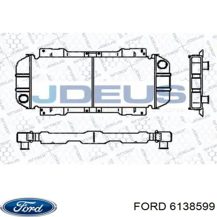 Купити 6138599 Ford Радіатор двигуна