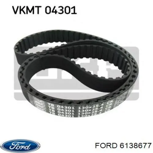 Купити 6138677 Ford Ремінь газорозподільного механізму