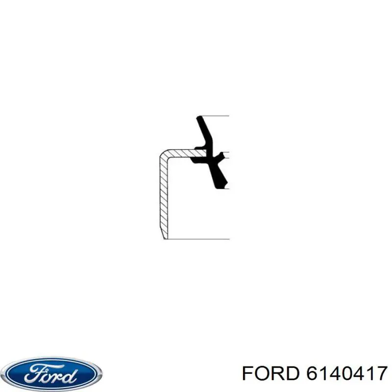 6140417 Ford сальник передньої маточини, внутрішній