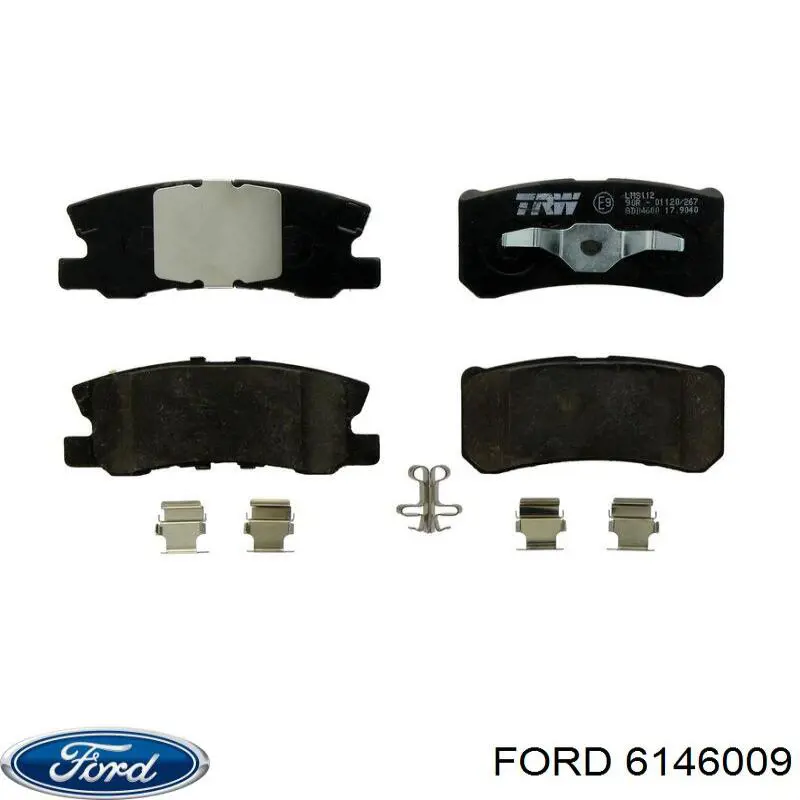 Вкладиші коленвала, корінні, комплект, 1-й ремонт (+0,25) Ford 6146009 ціна, від 31.23 USD