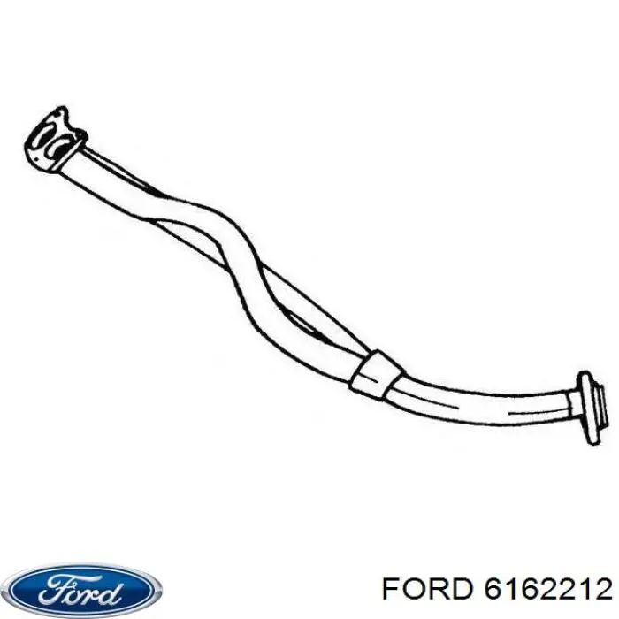 Труба приймальна (штани) глушника, передня Ford 6162214 ціна, від 36.56 USD