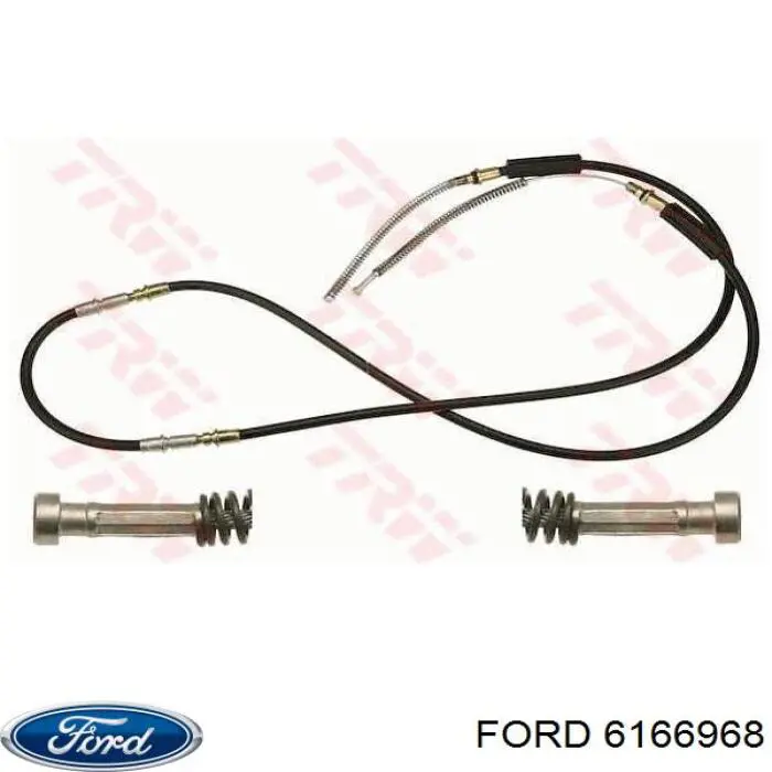 Трос ручного гальма задній, правий/лівий Ford 6166968 ціна, від 14.77 USD