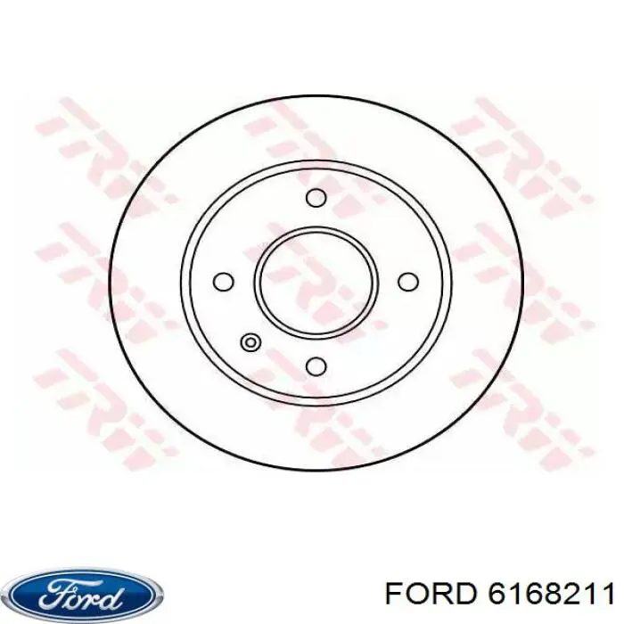 Диск гальмівний передній 6168211 Ford