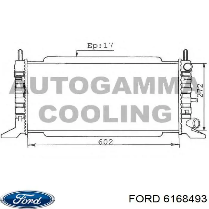 Радіатор 320408A3 Polcar