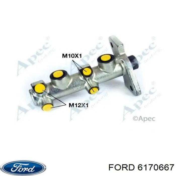 Циліндр головний гальма (Гідротормоз) Ford 6170667 ціна, від 77.06 USD