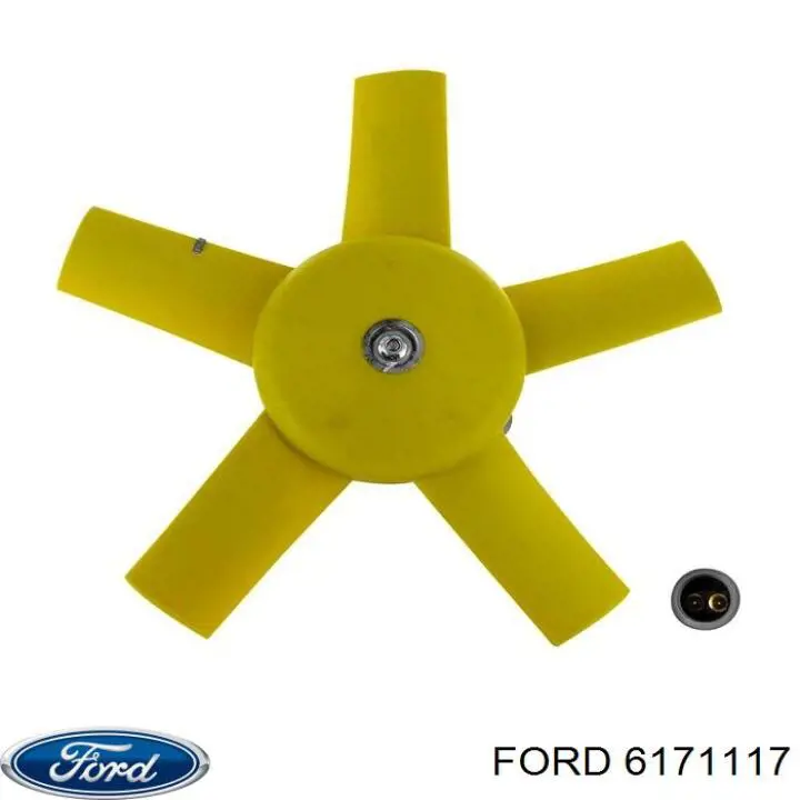 Купити 6171117 Ford Дифузор радіатора охолодження, в зборі з двигуном і крильчаткою